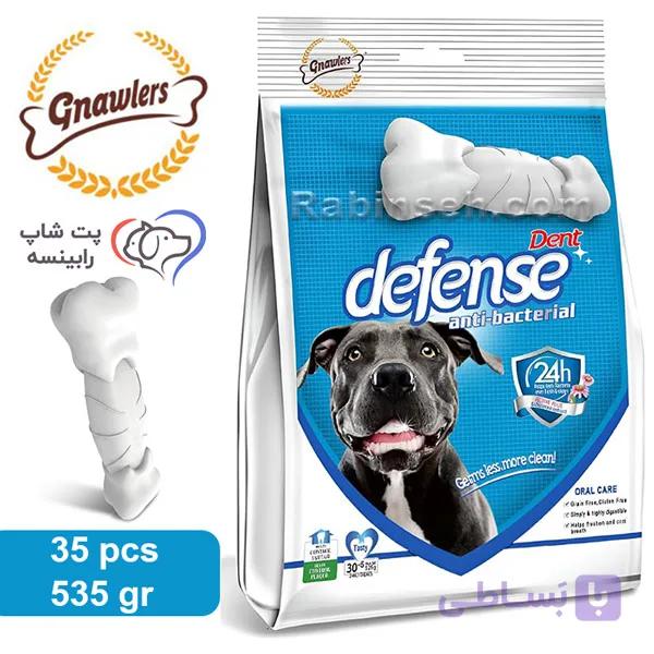 تشویقی دنتال سگ گناولز آنتی باکتریال سلامت دندان 35 عددی 525 گرم — تصویر 1