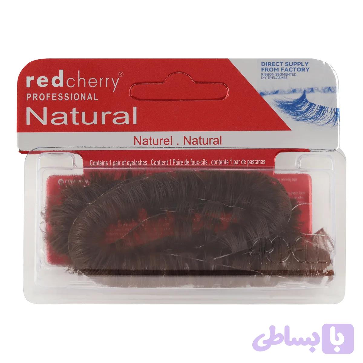 مژه مصنوعی ریسه‌ای رد چری مدل Feather Chocolate — تصویر 1