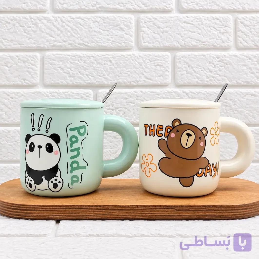 ماگ درب دار حیوانات — تصویر 1