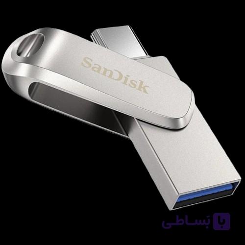 فلش مموری سن دیسک Ultra Dual Drive Luxe ظرفیت 1 ترابایت با دو رابط USB Type-C و USB Type-A — تصویر 1