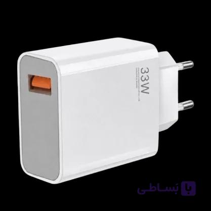 شارژر شیائومی توان 33 وات دو پین توربو (درصدریز دار اصل سرجعبه ای) — تصویر 1