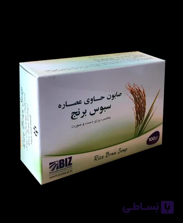 صابون حاوی عصاره سبوس برنج دست و صورت دکتربیز