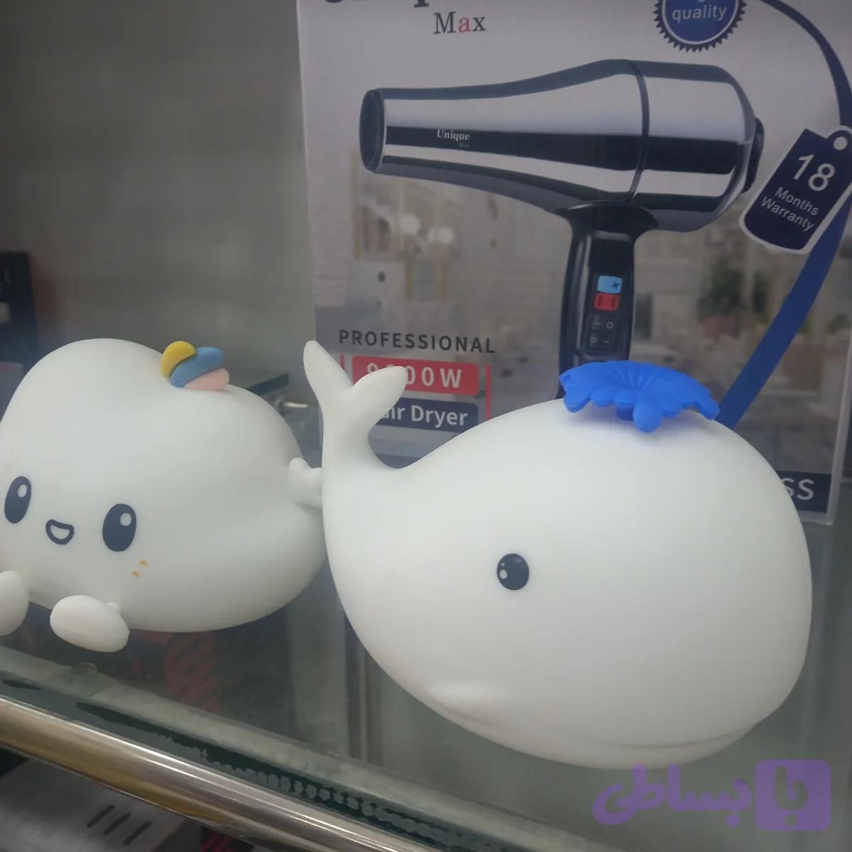 چراغ شب خواب سیلیکونی طرح دلفین ZH_122 — تصویر 1