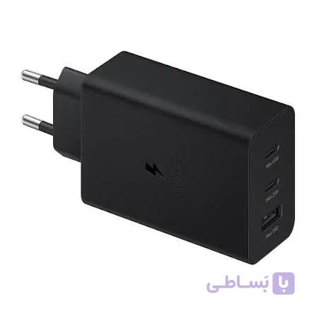 شارژر ۶۵ وات اصلی ۳ پورت گارانتی مادام‌العمر — تصویر 1