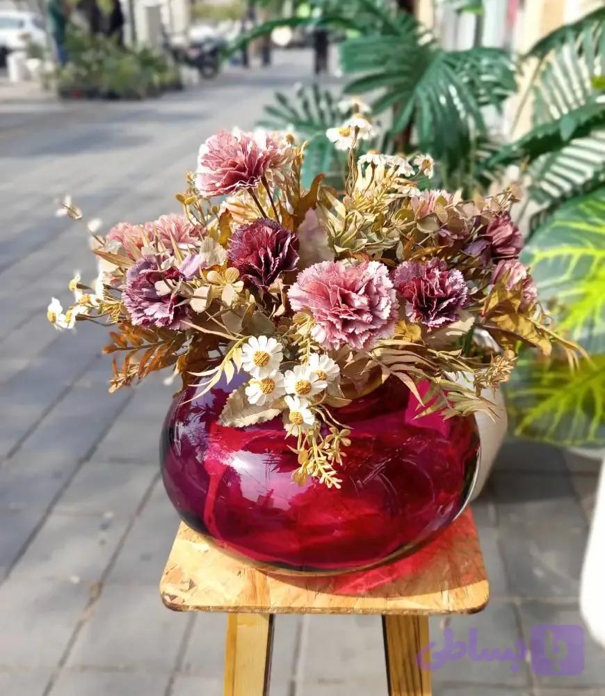 گلدان عدسی قرمز — تصویر 1