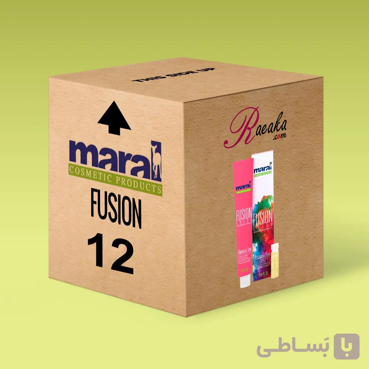 پکیج 12 عددی رنگ موی مارال فیوژن (بدون آمونیاک) قیمت تخفیفی