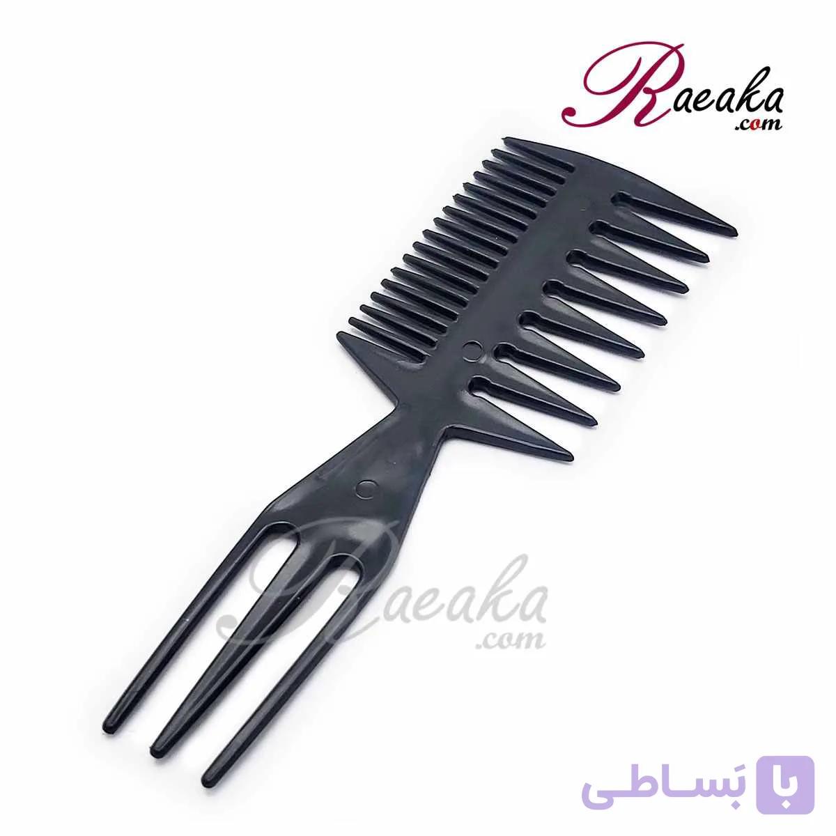 شانه فشن حالت دهنده مو دو طرفه با دم سه شاخ جهت تقسیم مو کد 391 — تصویر 1
