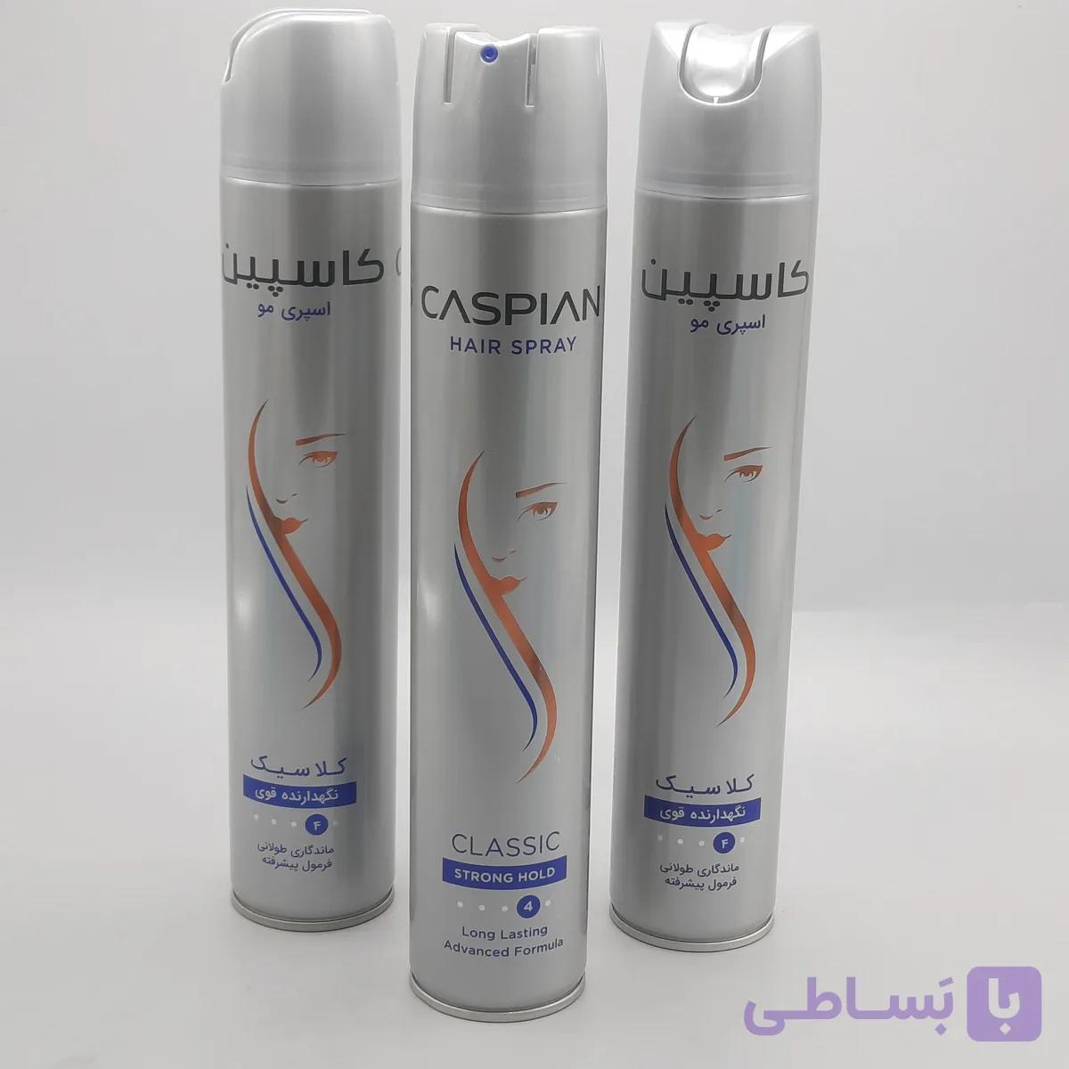 اسپری حالت دهنده مو کاسپین پوشش قوی 4