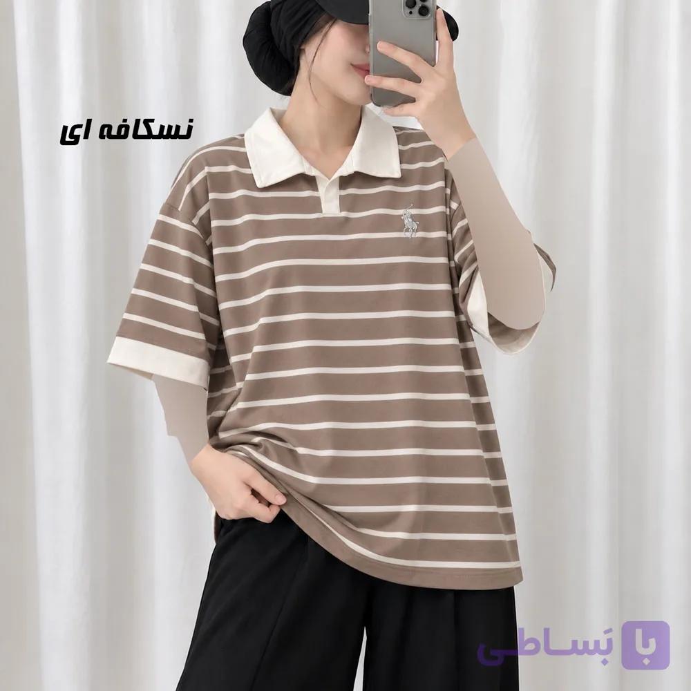 تیشرت باکسی پولوشرت Polo کد 2221 — تصویر 1
