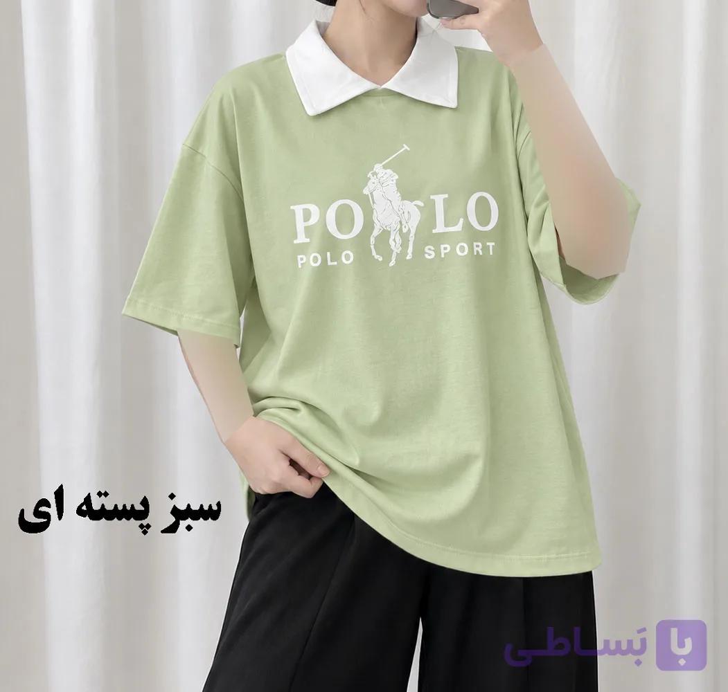 تیشرت باکسی پولوشرت کد 2219 — تصویر 1
