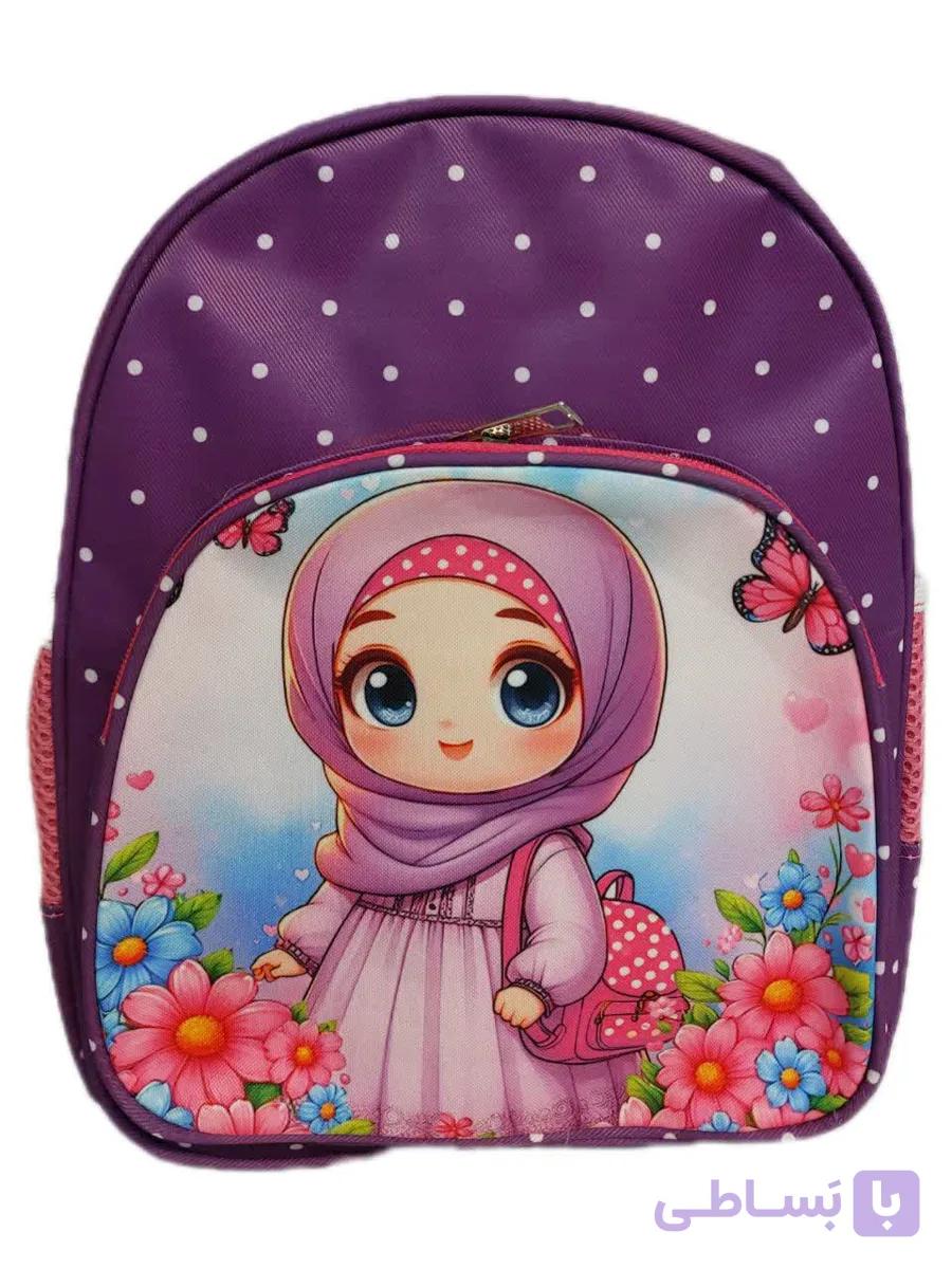 کوله پشتی مهد کودک دخترانه صورتی — تصویر 1