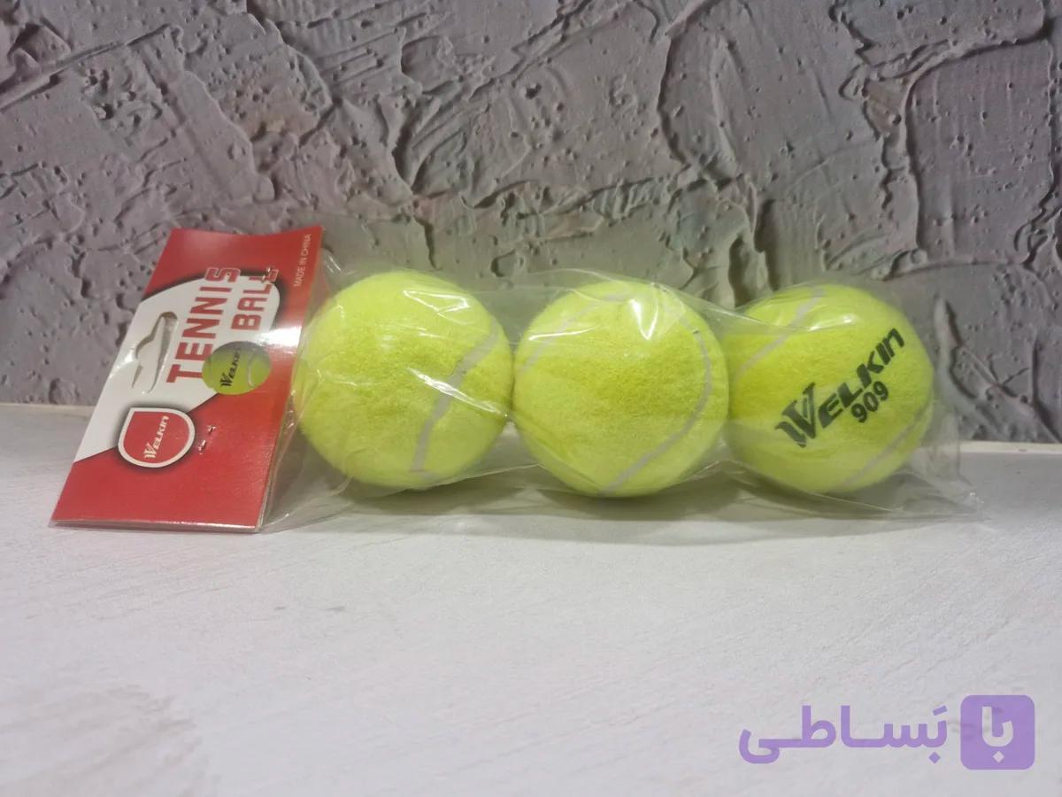 توپ تنیس 3عددی ولکین909- Volkin 909 tennis ball — تصویر 1