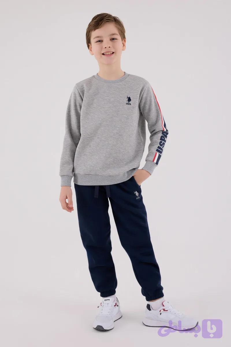 ست گرمکن ورزشی پسرانه بچگانه خاکستری U.S. Polo Assn.