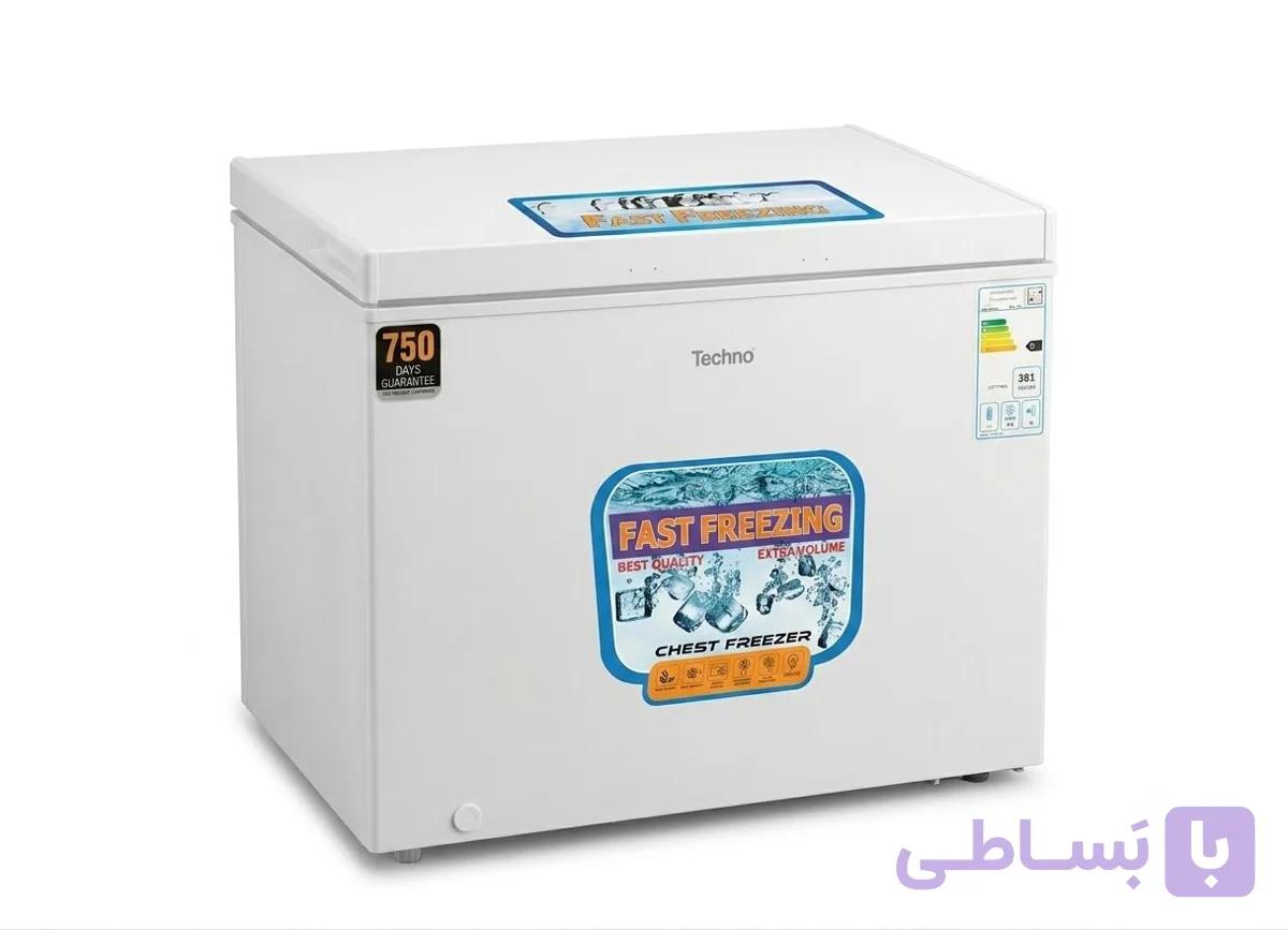 فریزر صندوقی تکنو مستر عرض 120 سفید