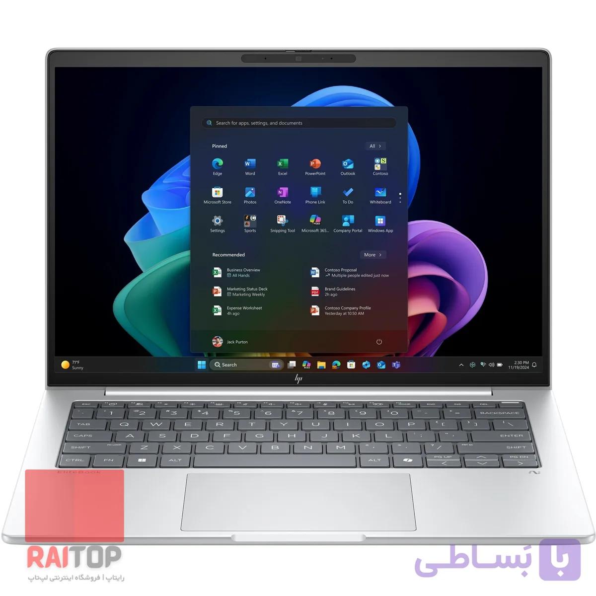 لپ تاپ 14 اینچی HP مدل EliteBook 8 G1a AI — تصویر 1
