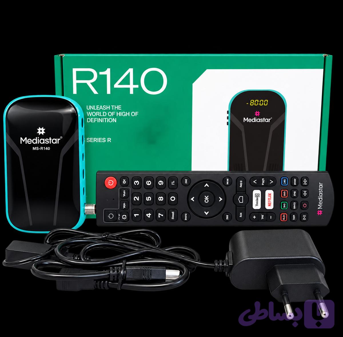 گیرنده دیجیتال مدیا استار مدل R140 ورژن ۲ با ریموت کنترل جدید