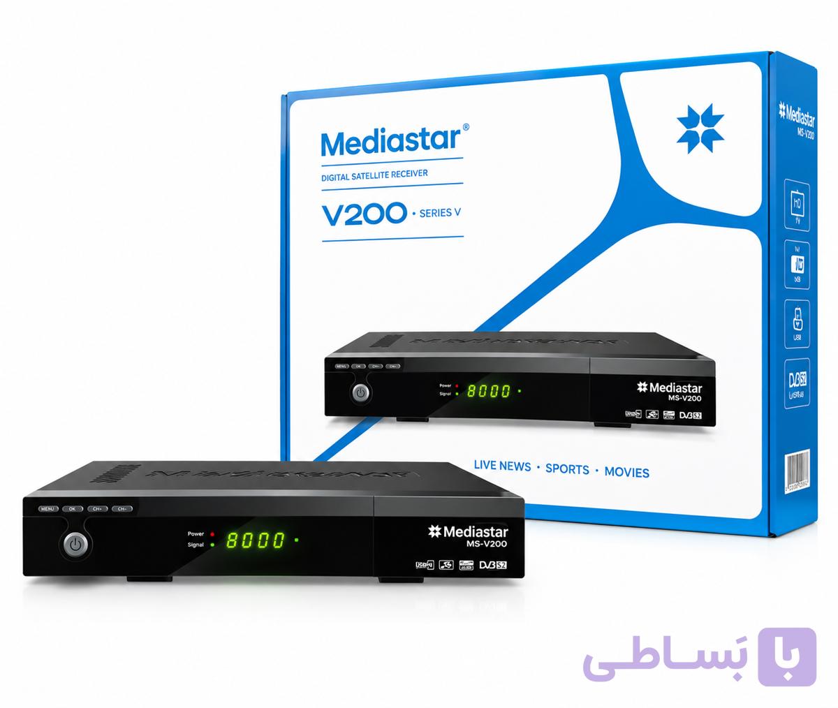 گیرنده دیجیتال مدیا استار مدل V200 با کیفیت Full HD