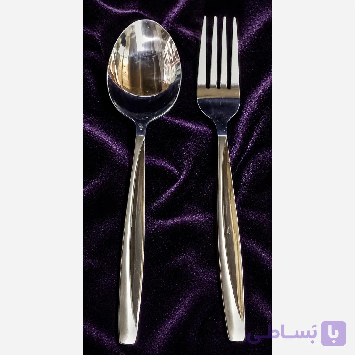 قاشق و چنگال فله مدل 2 خط