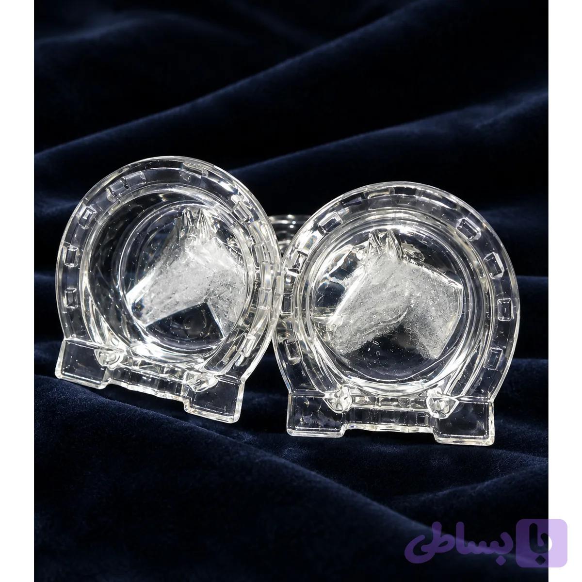 زیر سیگاری شیشه طرح اسب