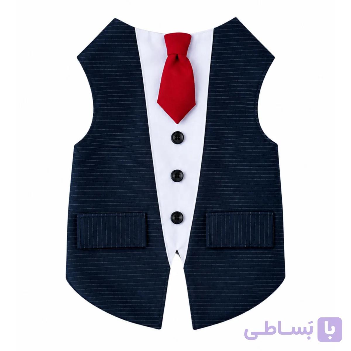 لباس سگ و گربه پسرانه جلیقه دیپلمات