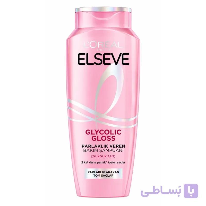 شامپو لورآل پاریس Elseve Glycolic Gloss | ضد کدری و درخشان‌کننده مو  ۳۰۰ml