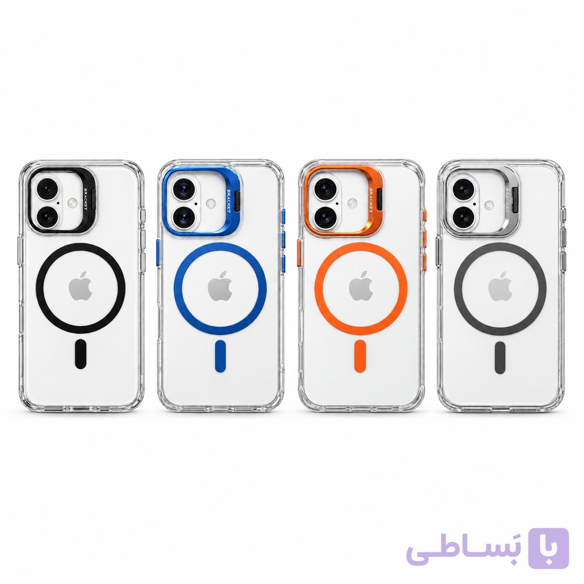قاب مگ سیف دار Apple iPhone 17 ProMax مدل  Bracket Lenz — تصویر 1
