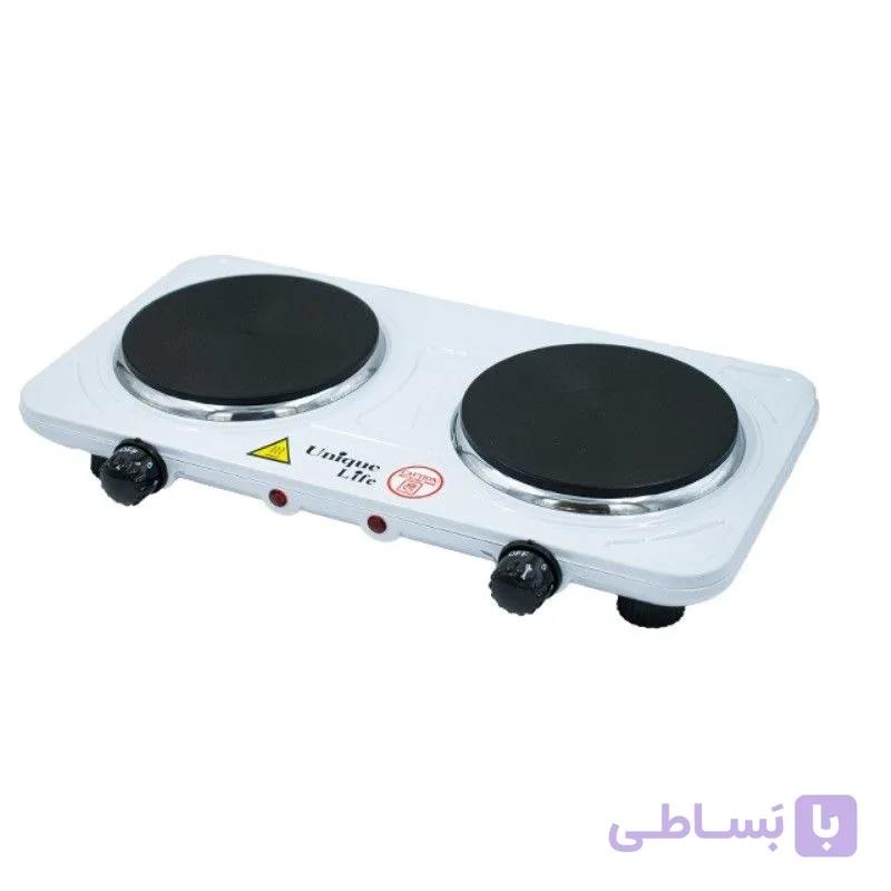 اجاق گاز برقی رومیزی دوشعله یونیک لایف
