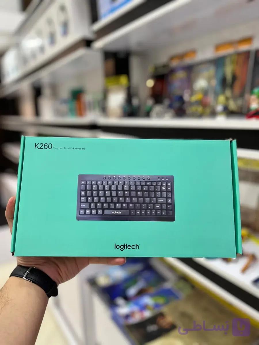 کیبورد سیم دار لپ تاپ لاجیتک LOGITECH k260