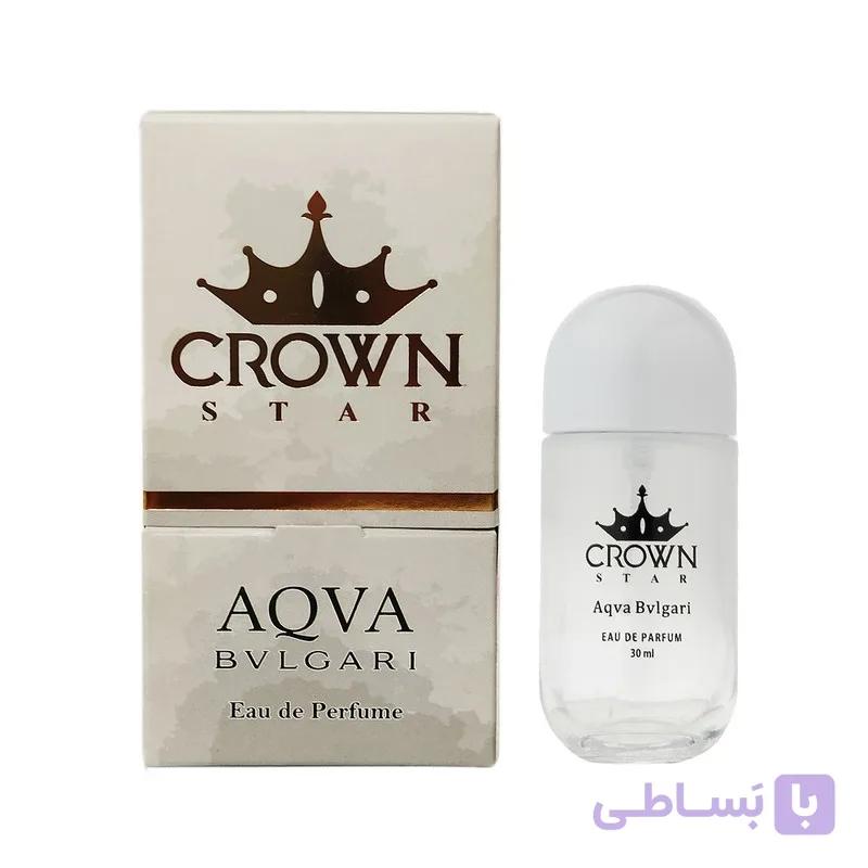 ادو پرفیوم مردانه کراون استار مدل Bvlgari Aqva با رایحه خنک و شیرین حجم 30 میلی لیتر