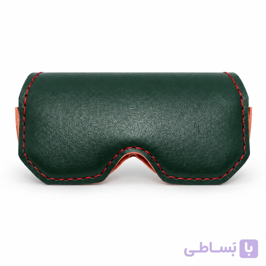 قاب عینک بزرگسال دست دوز کد 008 تمام چرم طبیعی — تصویر 1