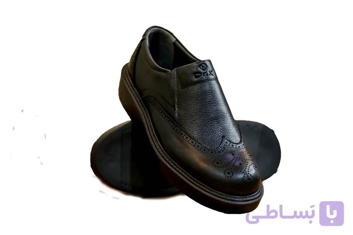 کفش اسپرت کلاسیک تمام چرم مردانه مدل امپراطوری بندی — تصویر 1
