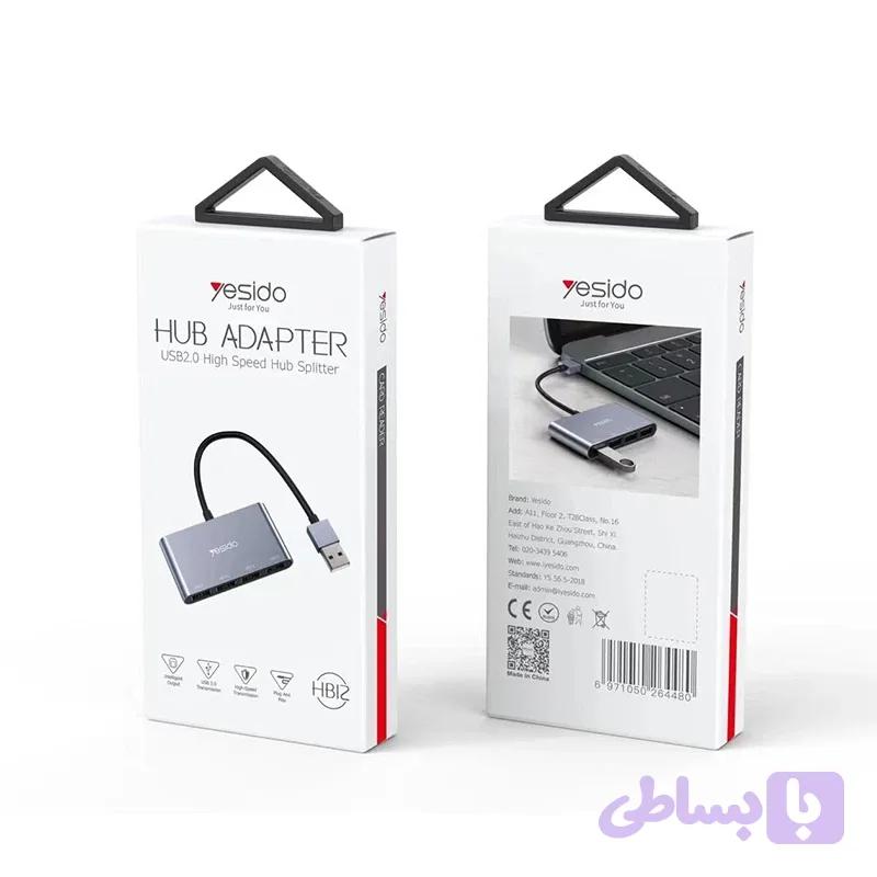 هاب USB چهار پورت یسیدو مدل YESIDO HB12