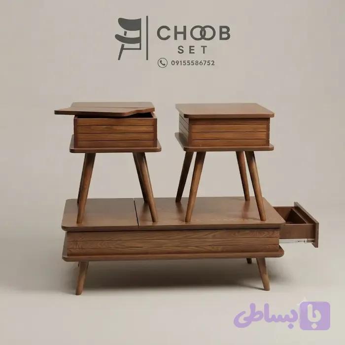 میز جلو مبلی کابین دار کد ۱