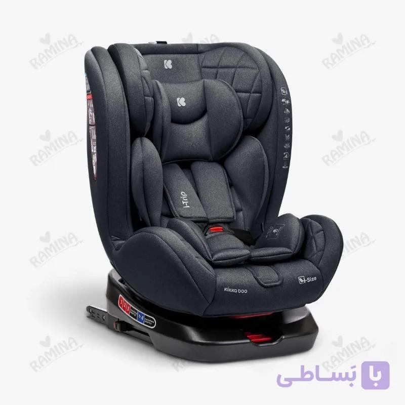 صندلی ماشین کودک i-size مدل i-trip رنگ طوسی کیکا بو Kikka boo — تصویر 1