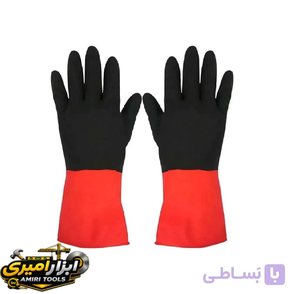 دستکش لاستیکی صنعت کار — تصویر 1
