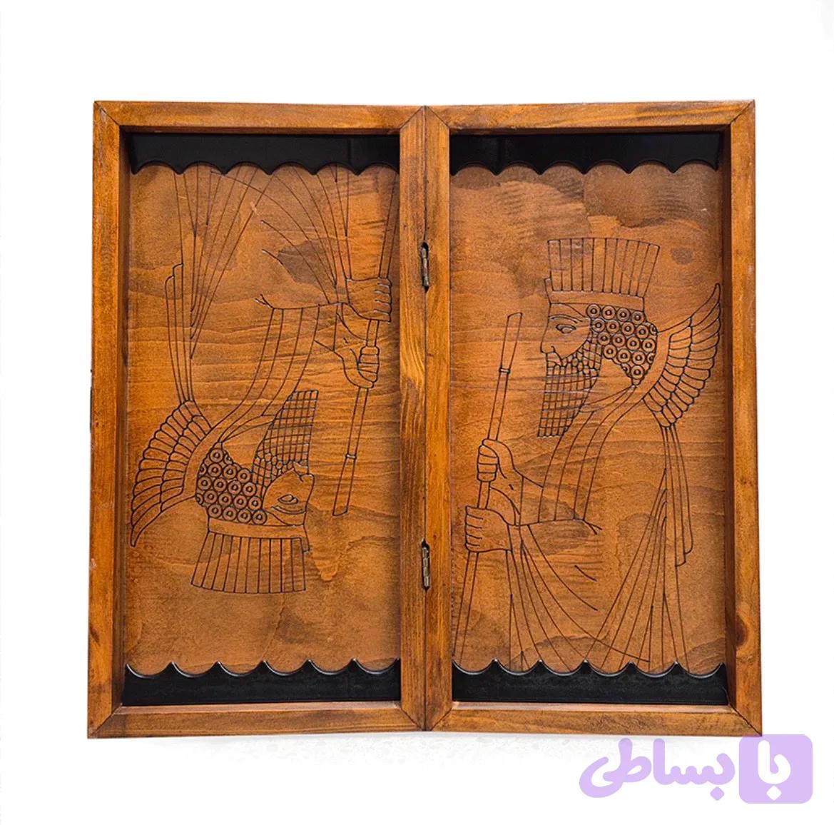 تخته نرد و شطرنج چوب روسی طرح جردن