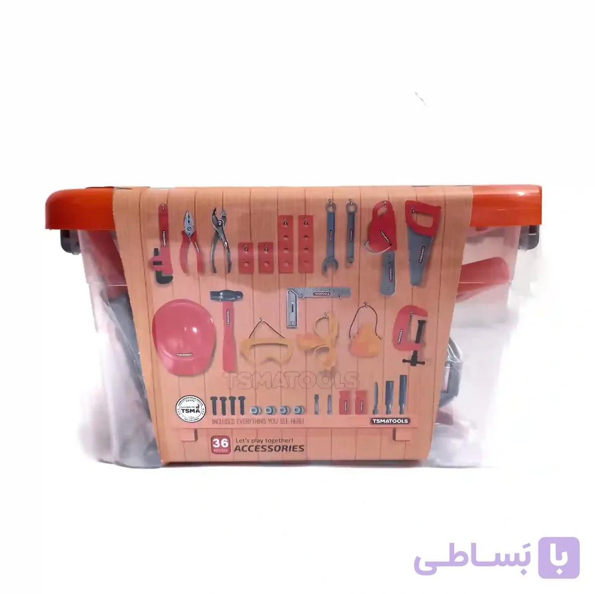 جعبه ابزار؛ ست کامل ابزارآلات پلاستیکی — تصویر 1