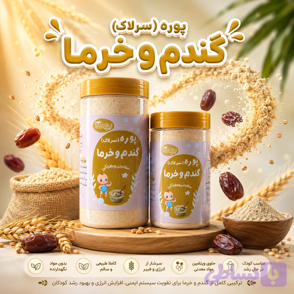 سرلاک گندم وخرما