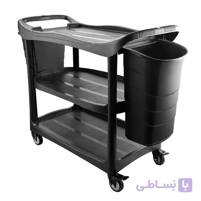 ترولی پذیرایی رستورانی با سطل جانبی — تصویر 1