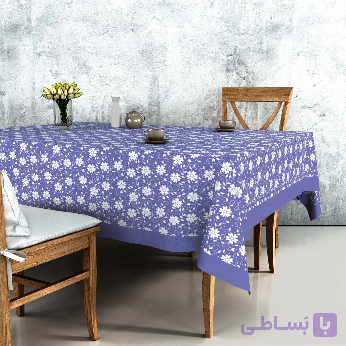 رومیزی طرح مونوکالر یاسی