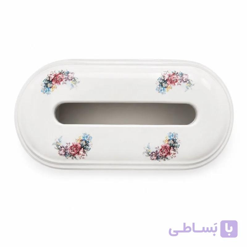 جعبه دستمال کاغذی مدل سرامیکی طرح لمونژ کد RE01