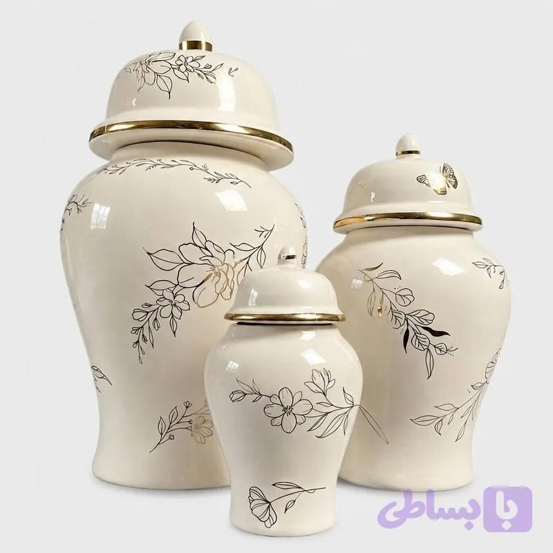 بانکه مدل جینجر طرح شاخه درخشان مجموعه سه عددی