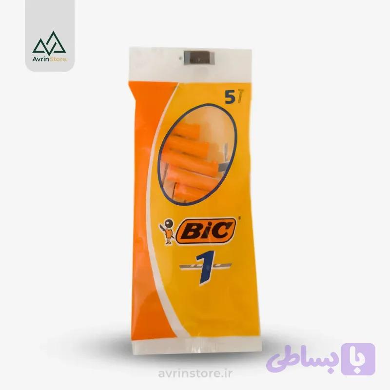 بیک تیغ تک تیغه پلاستیک 5 عددی