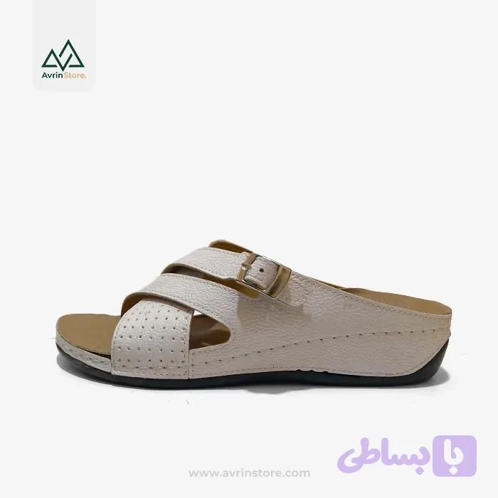دمپایی طبی زنانه مدل D301 سفید — تصویر 1