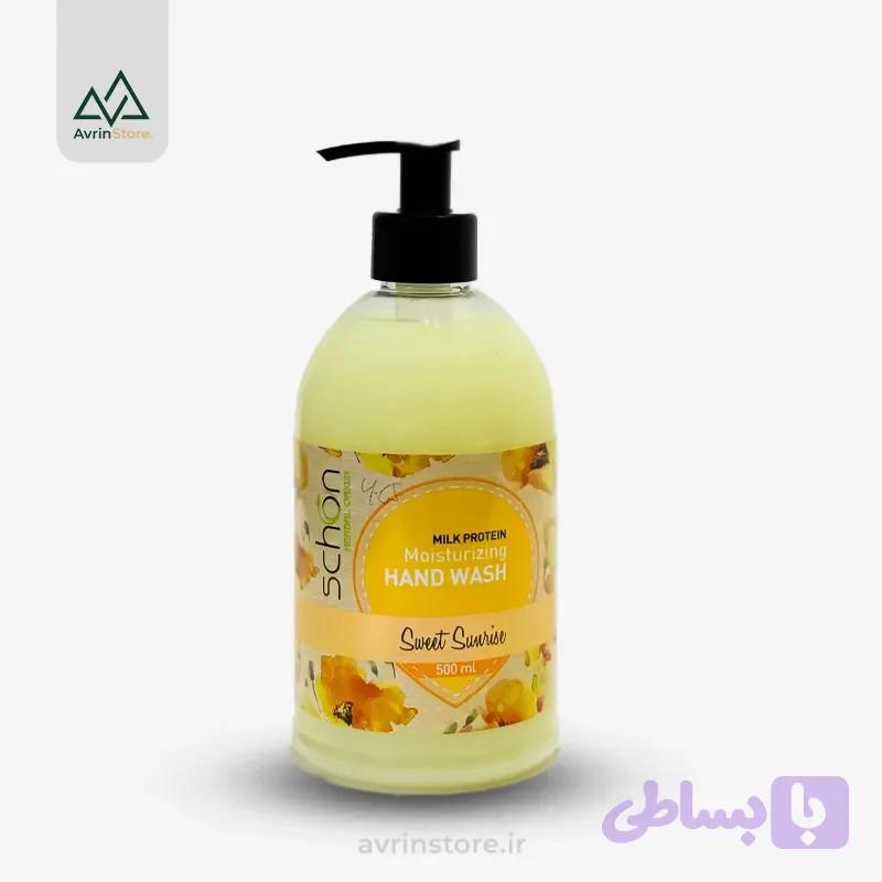 مایع دستشویی کرمی زرد 500 شون