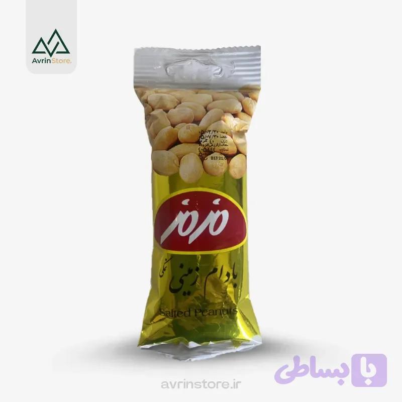 بادام زمینی نمکی 40 گرم مزمز