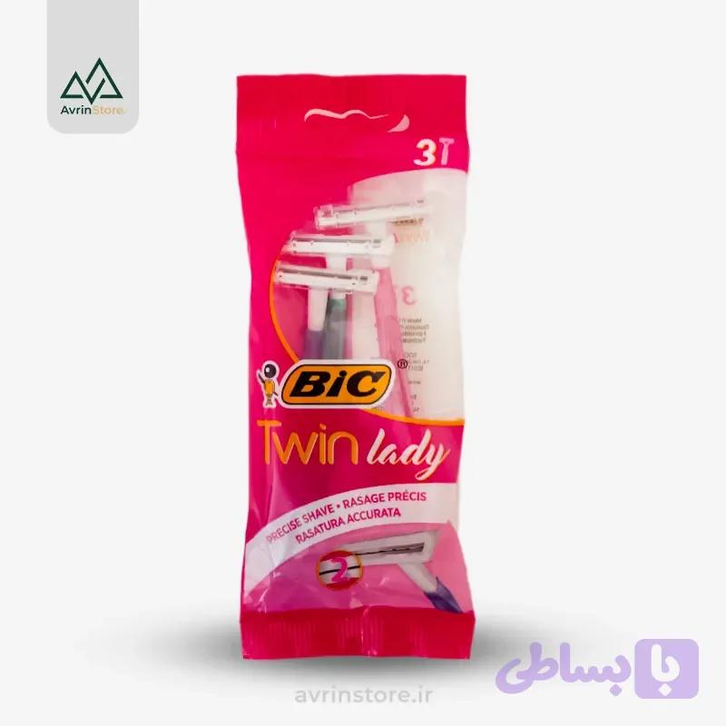 بیک تیغ 2 تیغ لیدی حساس 3 عددی