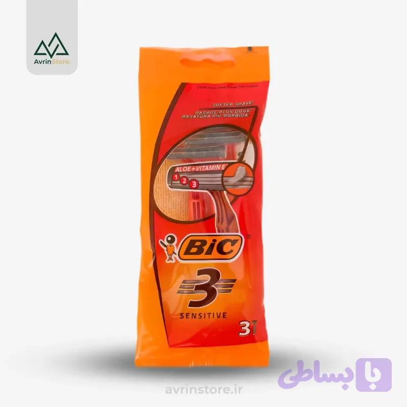بیک تیغ سه تیغه حساس 3 عددی