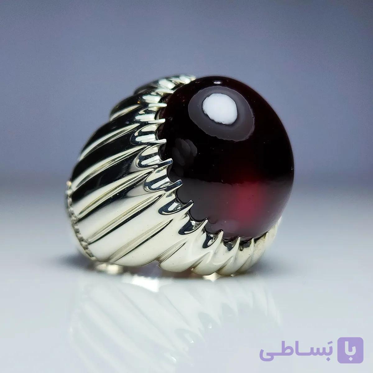 انگشتر گارنت؛ “یاقوت سیلان” نفیس و فاخر (سفارشی) — تصویر 1