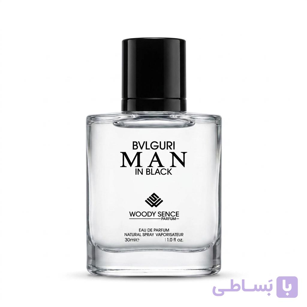عطر جیبی مردانه وودی سنس بولگاری من این بلک حجم 30 میلی لیتر